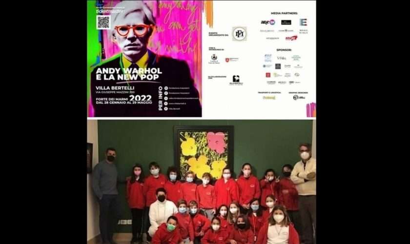 -Forte dei Marmi-Grande partecipazione delle scuole alla mostra Andy Warhol e la New Pop.