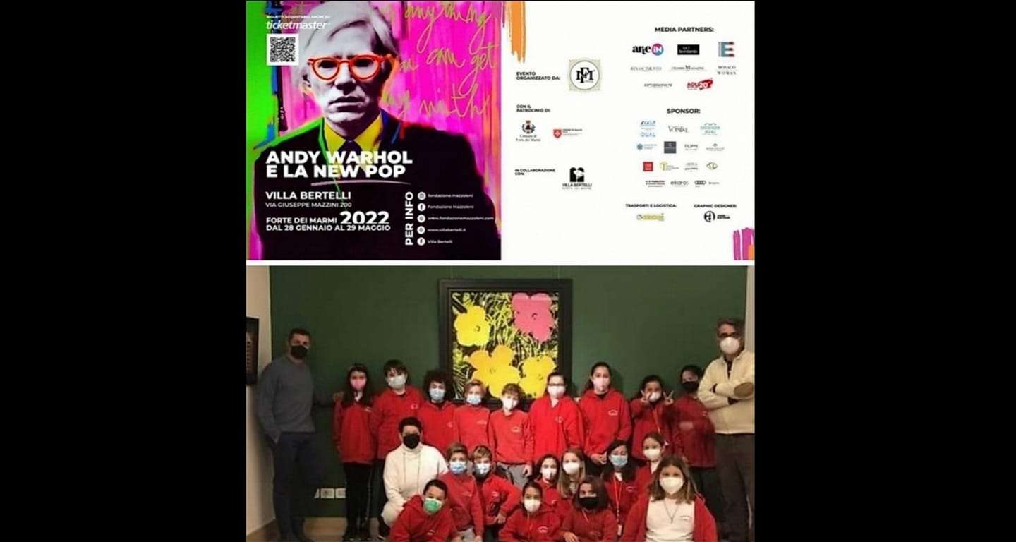 -Forte dei Marmi-Grande partecipazione delle scuole alla mostra Andy Warhol e la New Pop.