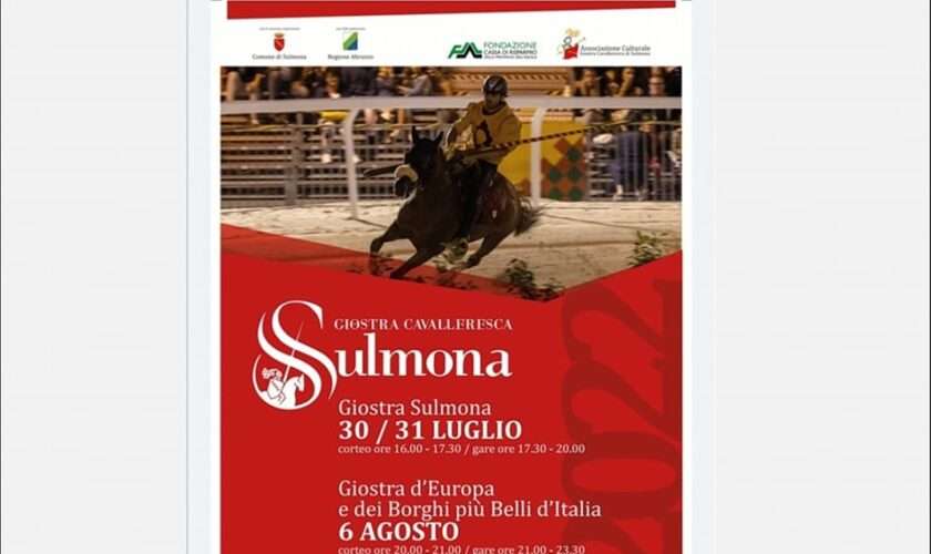 GIOSTRA STORICA DI SULMONA