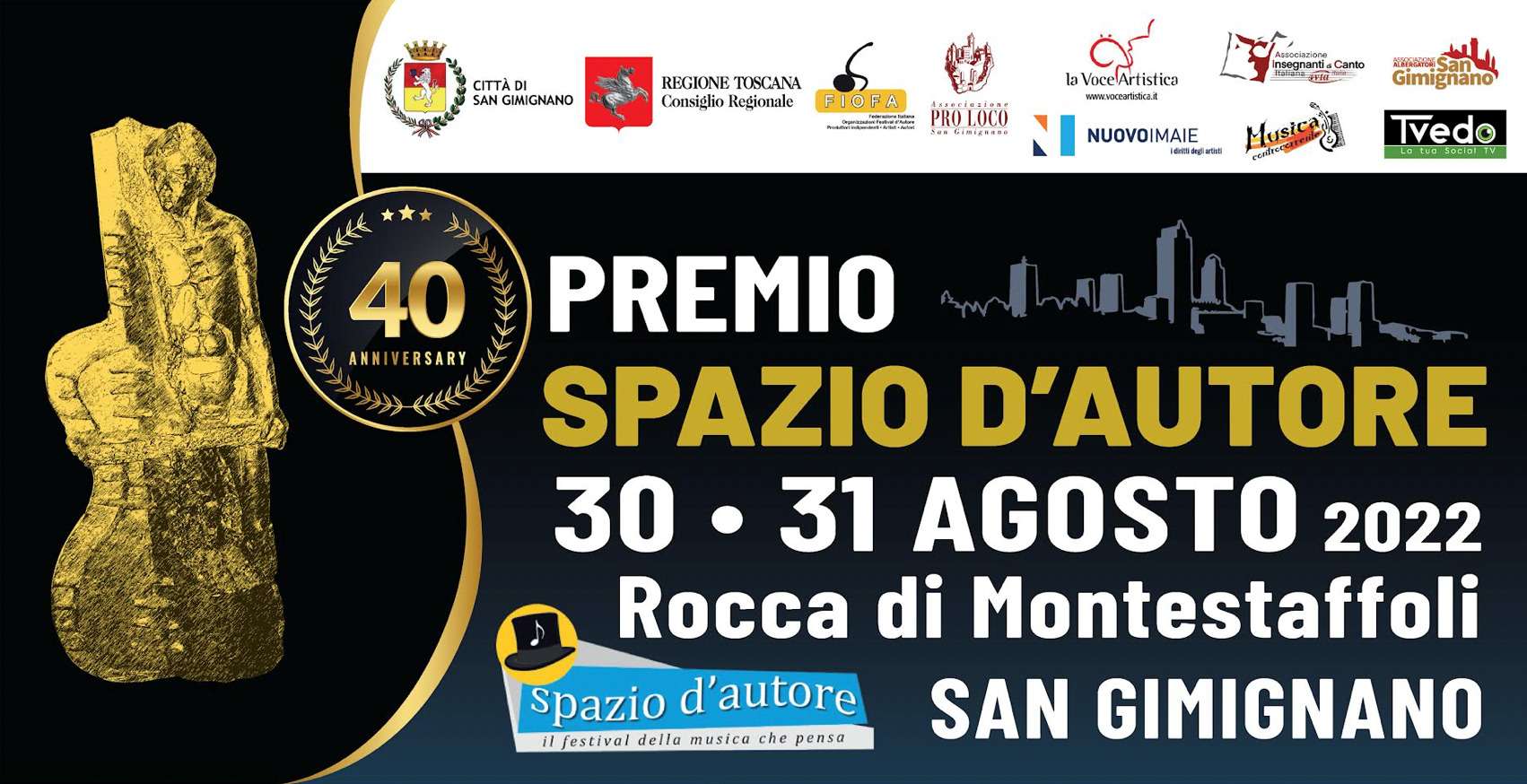 40^ Edizione – Premio Spazio d’Autore – San Gimignano (SI)